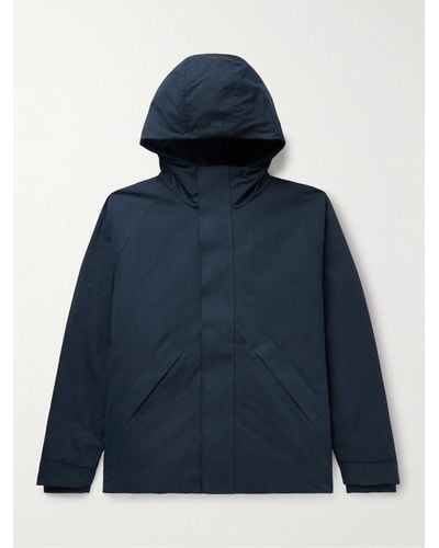 NN07 Luka 8435 Convertible Padded Twill Hooded Jacket - Blue