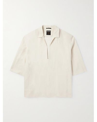 Zegna Calcare Oasi Linen Shirt - Natural