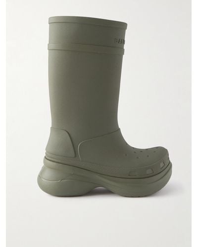 Balenciaga Crocs Rubber Boots - Green