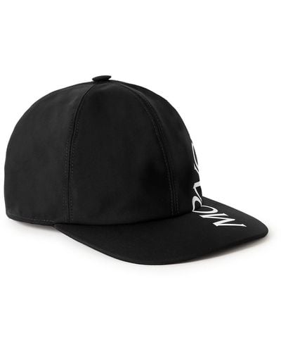 Moncler Logo-print Shell Baseball Cap - Black