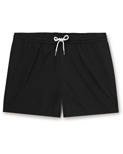 Club Monaco Arlen Straight-leg Short-length Recycled Swim Shorts - Black