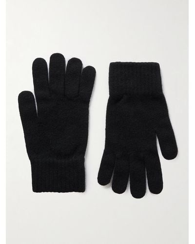 William Lockie Cashmere Gloves - Black