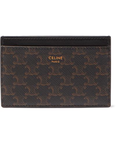 Celine Homme Men's Triomphe Leather-trimmed Pouch