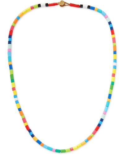 Roxanne Assoulin Starburst Enamel And Gold-tone Beaded Necklace - Multicolor