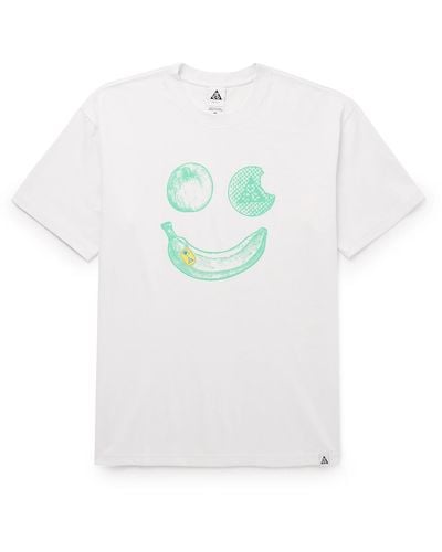 Nike Acg Printed Dri-fit T-shirt - White