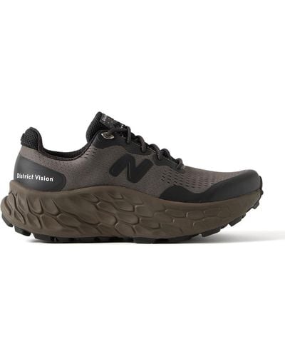 District Vision New Balance Fresh Foam X More Trail Rubber-trimmed Mesh Sneakers - Black