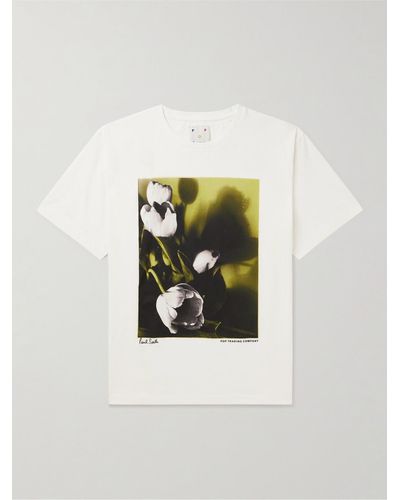 Pop Trading Co. Paul Smith Printed Cotton-jersey T-shirt - White