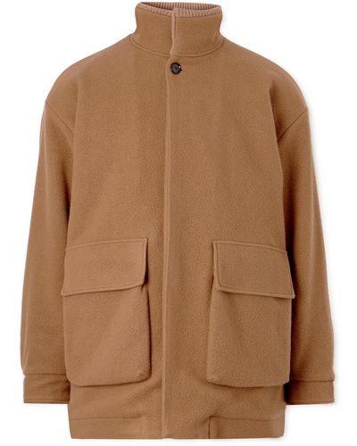 A Kind Of Guise Jona Fleece-lined Wool And Cashmere-blend Coat - Brown