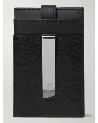 WANT Les Essentiels Pebble-grain Leather Cardholder With Money Clip - Black