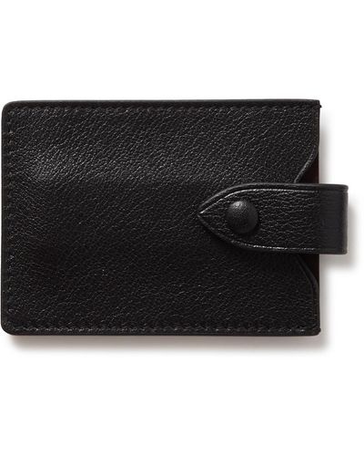 Metier Full-grain Leather Cardholder - Black