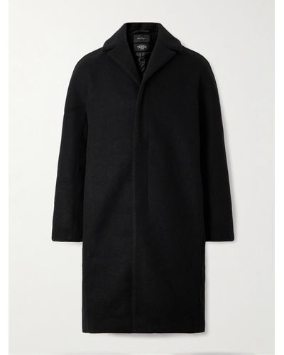 Second Layer Throwing Fits Wool-blend Coat - Black