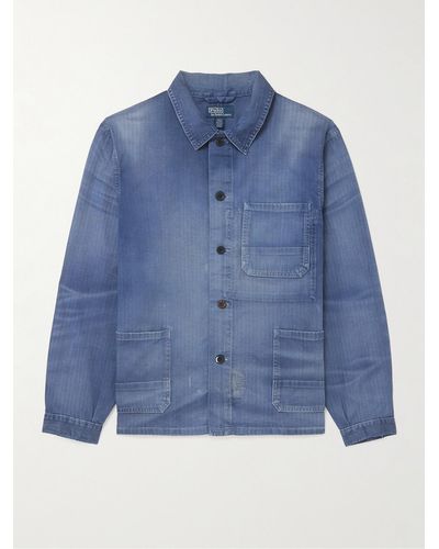 Polo Ralph Lauren Washed Denim Field Jacket - Blue