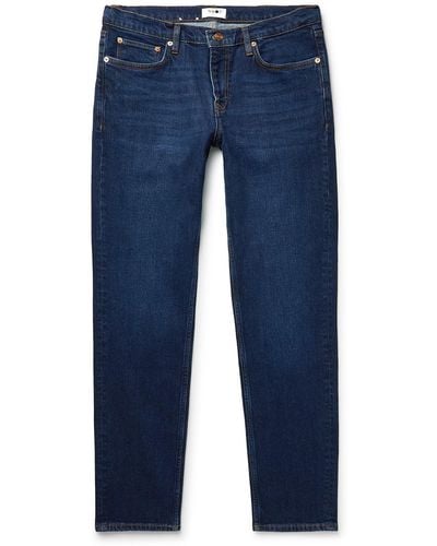 NN07 Slater 1838 Slim-fit Tapered Distressed Jeans - Blue