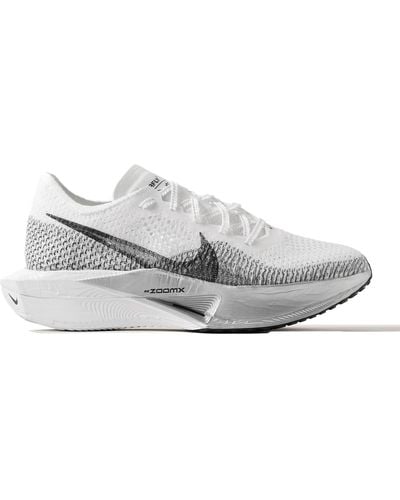 Nike Zoomx Vaporfly 3 Flyknit Running Sneakers - Gray