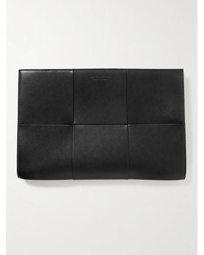 Bottega Veneta Urban Intrecciato Leather Document Case - Black