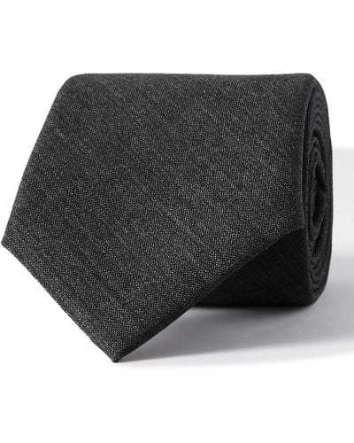 Brunello Cucinelli 6cm Virgin Wool Tie - Black