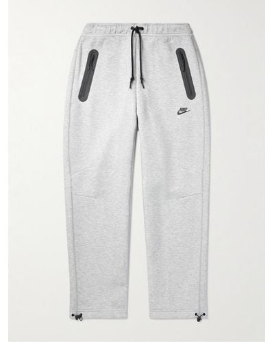 Nike Shorts a gamba dritta in jersey di misto cotone con logo Sportswear Club - Bianco