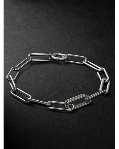 Spinelli Kilcollin Elliptical Silver Chain Bracelet - Black