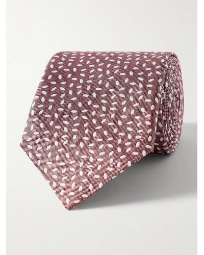 Canali 8cm Silk-jacquard Tie - Pink