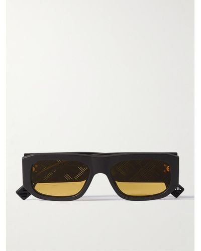 Fendi Shadow Sonnenbrille mit eckigem Rahmen aus Azetat - Braun