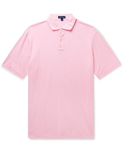 Peter Millar Journeyman Pima Cotton-jersey Polo Shirt - Pink