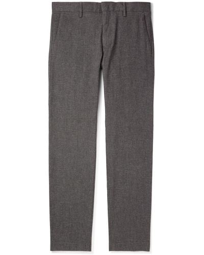 NN07 Theo 1067 Straight-leg Stretch-cotton Pants - Gray