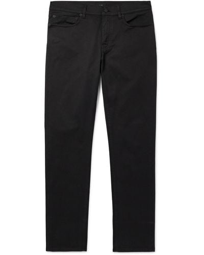 Dunhill Slim-fit Cotton-twill Pants - Black