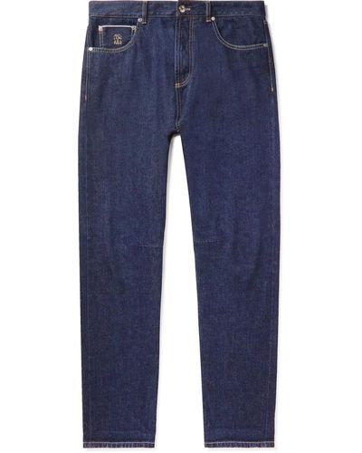 Brunello Cucinelli Slim-fit Tapered Jeans - Blue