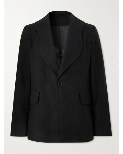 Séfr Peace Lyocell And Cotton-blend Suit Jacket - Black
