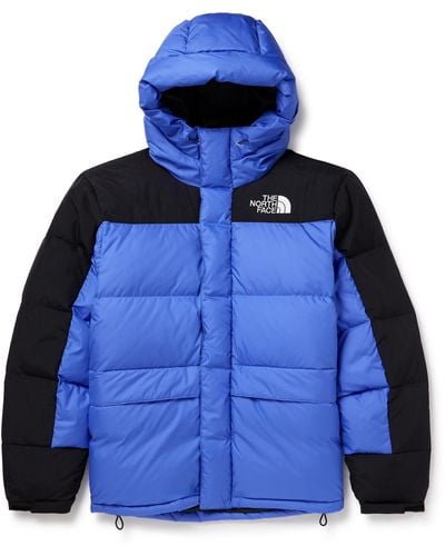 The North Face Himalayan Logo-embroidered Quilted Padded Nylon-ripstop Down Parka - Blue