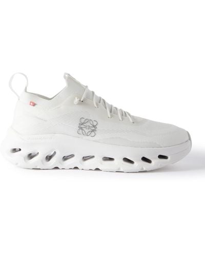 Loewe On Cloudtilt Stretch-knit Sneakers - White