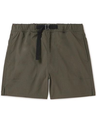 ARKET Edwin Straight-leg Belted Canvas Shorts - Green