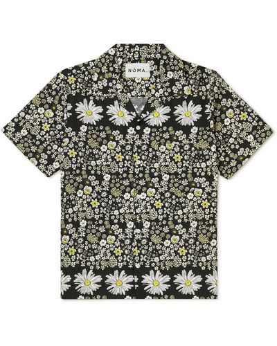Noma T.D Convertible-collar Printed Rexcell Shirt - Black