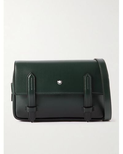 Montblanc Meisterstück Leather Messenger Bag - Green