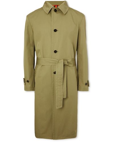 Barena Paramar Belted Cotton-twill Trench Coat - Green
