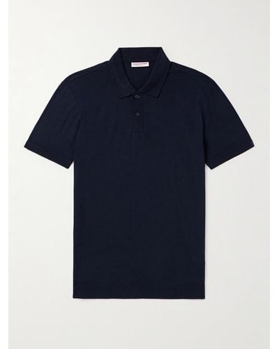 Orlebar Brown Jarrett Slim-fit Cotton And Modal-blend Polo Shirt - Blue