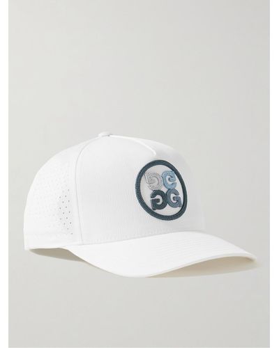 G/FORE Logo-embroidered Perforated Ripstop Golf Cap - White