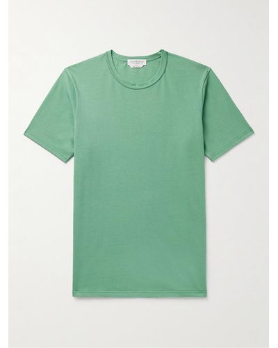 Gabriela Hearst T-shirt in jersey di cotone Bandeira - Verde