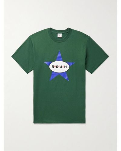 Noah T-shirt in jersey di cotone con stampa Always Got The Blues - Verde