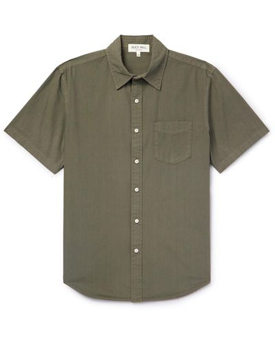 Alex Mill Mill Cotton-poplin Shirt - Green