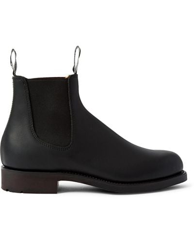 R.M.Williams Gardener Whole-cut Leather Chelsea Boots - Black