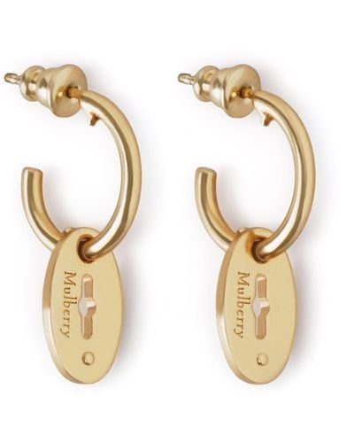 Mulberry Bayswater Hoop Earrings - Metallic