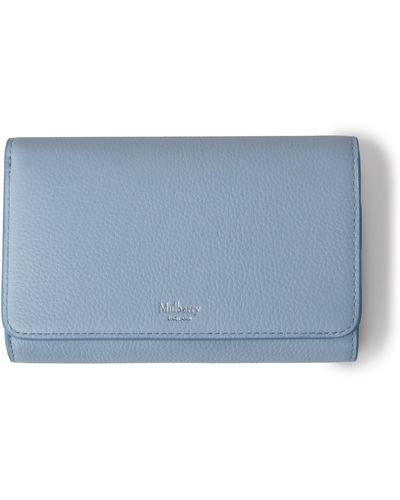 Mulberry Medium Continental French Purse - Blue