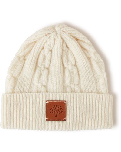 Mulberry Softie Chain Cable Beanie - Natural