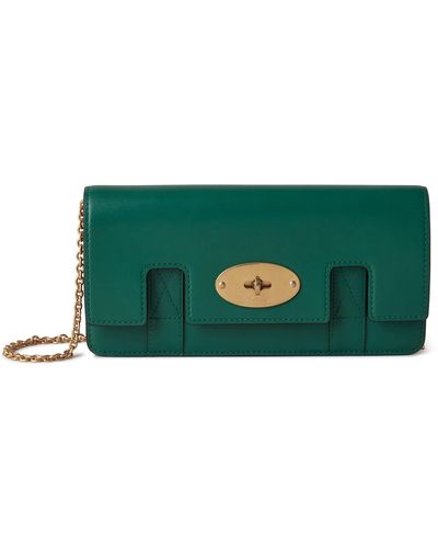 Mulberry East West Bayswater Clutch - Green