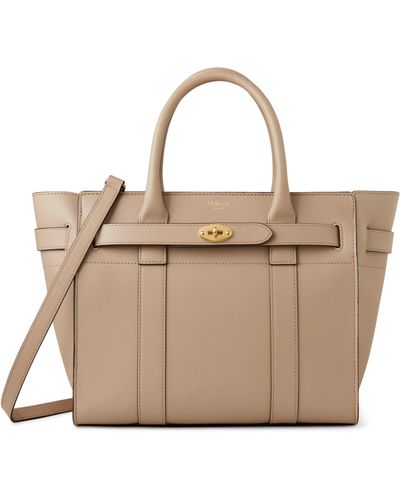 Mulberry Small Zipped Bayswater - Natural