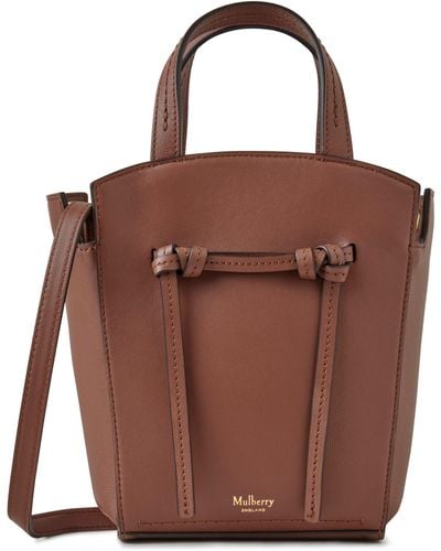 Mulberry Clovelly Mini Tote - Brown