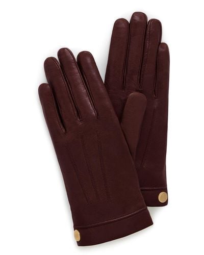 Mulberry Soft Nappa Gloves - Red