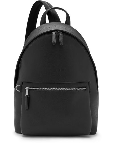 Mulberry Zipped One Shoulder Backpack In Black Small Classic Grain