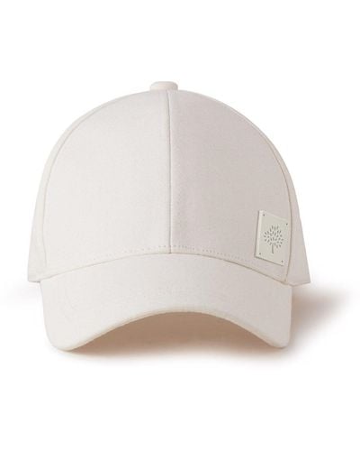 Mulberry Solid Baseball Cap - White